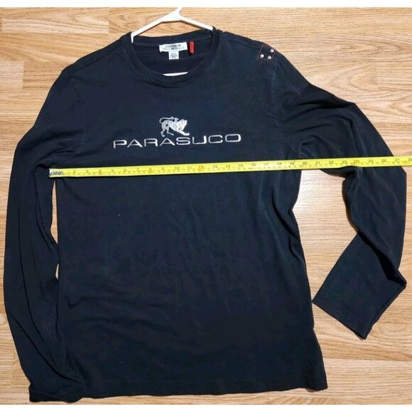 Parasuco Long Sleeves Black T-Shirt Size Large Pre-Owned - Picture 7 of 8